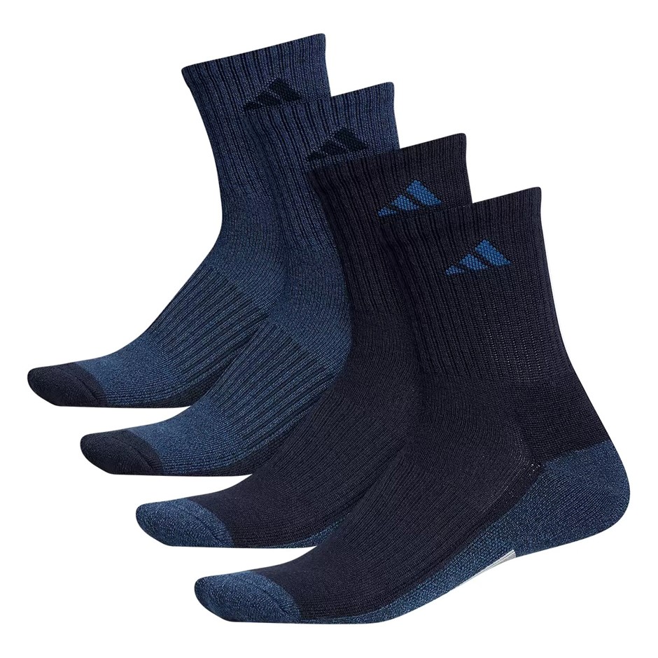 4 Pairs x ADIDAS Men's Performance High Quarter Socks, Shoe Size 6-12, Asso