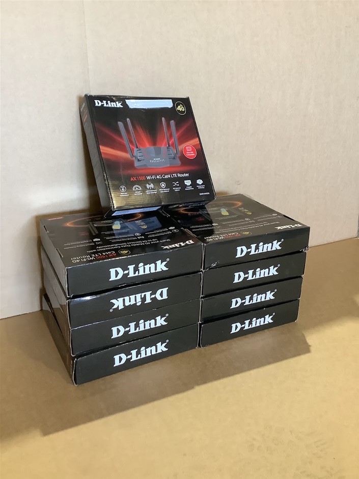 D-Link DWR-M955X AX1500 Wi-Fi 6 4G Cat4 LTE Router (Lot of 9)