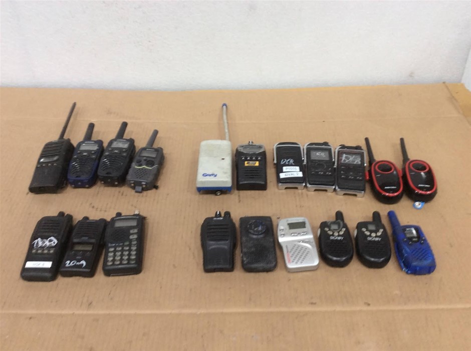Mixed Brands Handheld Two-Way Radios And Walkie Talkies