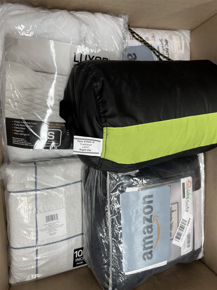 5 x Assorted Bedding Products; Incl. Curtains, Quilts, Sheets & More. NB: P