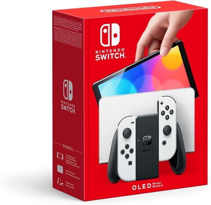 NINTENDO Switch (OLED Model) - White. Used. Unable To Reset. Not In Origina