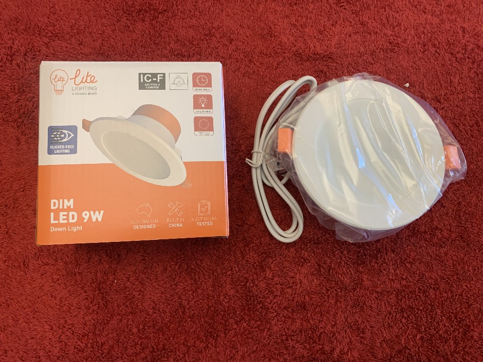10 x Lite 9W LED Dimmable Down Lights