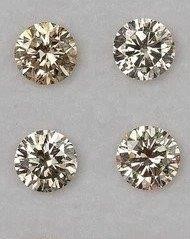 0.03 TCW Light Brown 4 round diamond