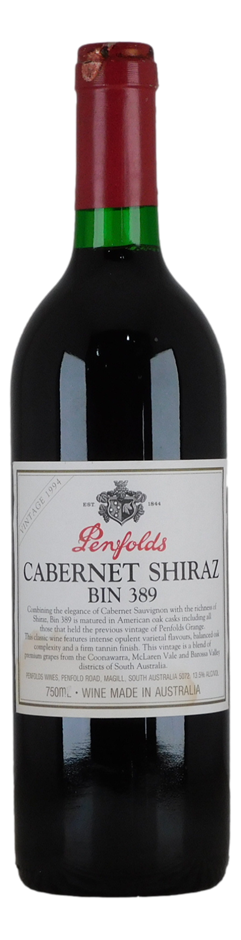 Penfolds Bin 389 Cabernet Shiraz 1994 (1x 750mL), SA.