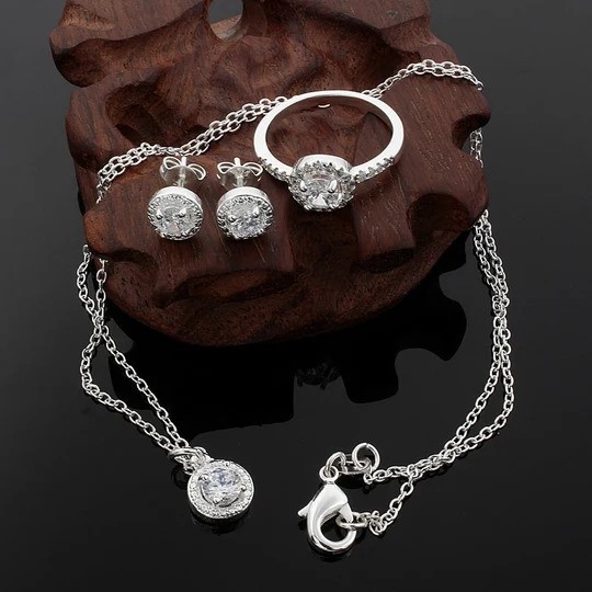 Sterling silver Cute Solid Christmas gift fashion elegant