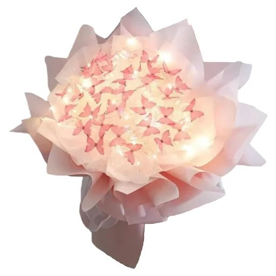 Enchanting DIY Butterfly Bouquet with Light String | Handmade Craft Kit