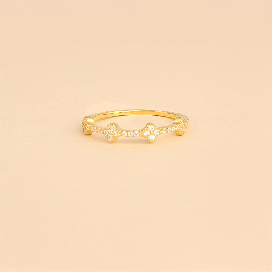925 Sterling Silver Stone Ring- Size 7