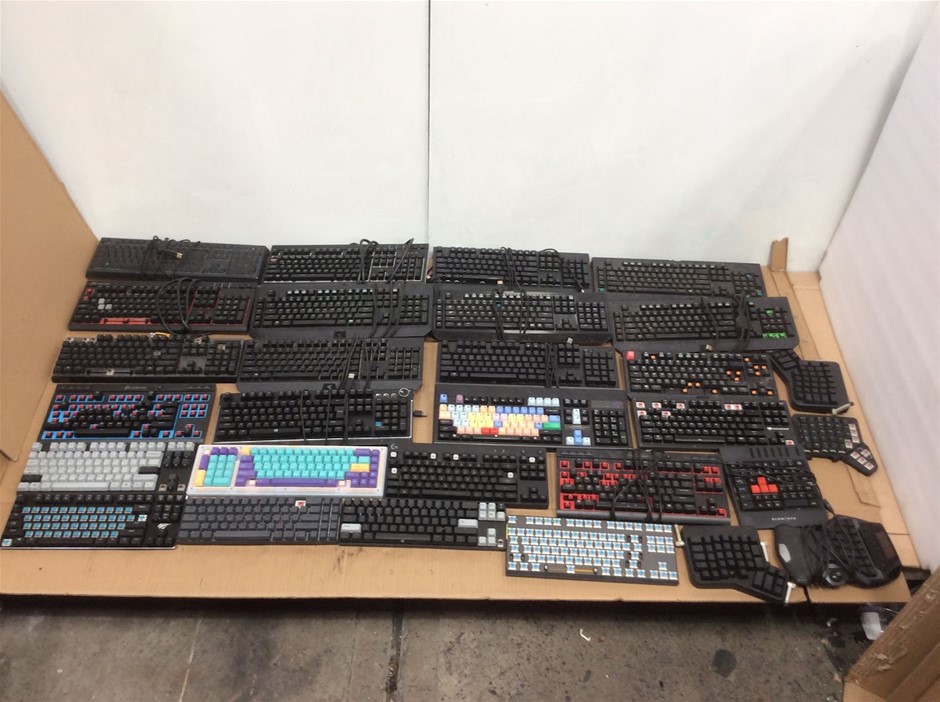 Assorted Brands Wired Gaming & Computer Keyboards (Mixed Lot)
