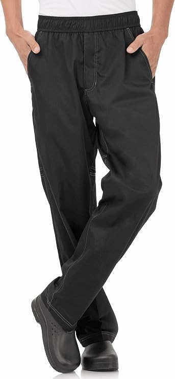 Chef Works Men's Cool Vent Baggy Chef Pant (CVBP), X-Small