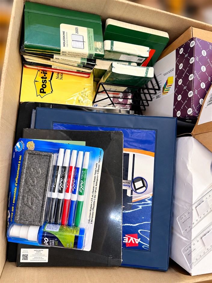 Assorted Branded Office Stationery: MOLESKINE, CELCO Rulers, Post-it Notes,