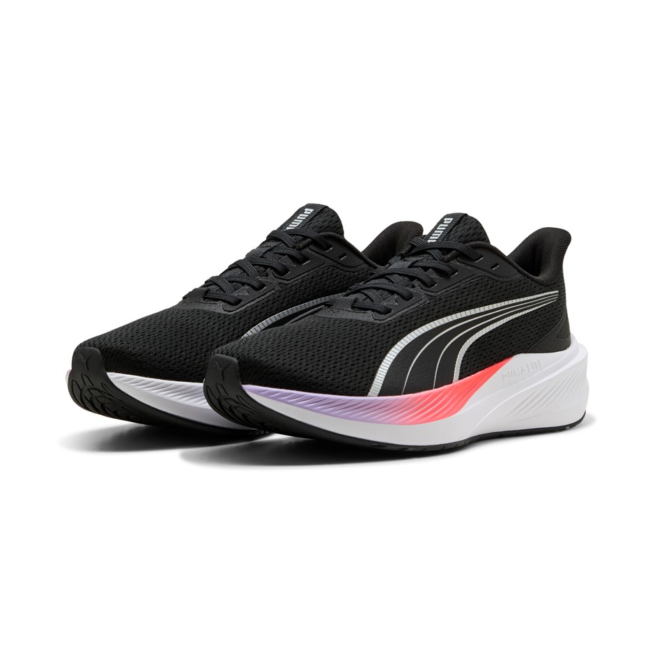 PUMA Dasher Lite Shoes, Size US m7/w8.5 (EU39), Black/SIlver/LightLavender/