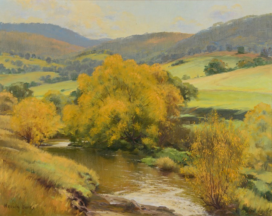 Melvin Duffy (1930-), Large Original Oil Painting Title: 