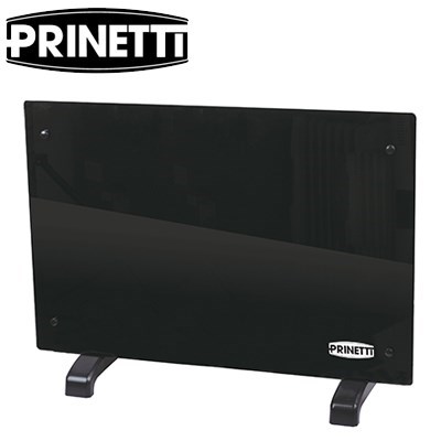 Prinetti 2000W Glass Panel Heater - Blac