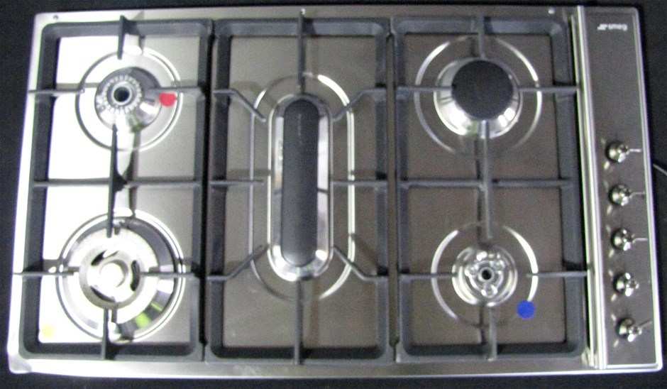 Smeg 86cm Stainless Steel Gas Cooktop with Wok (CIR93AXS3) Auction