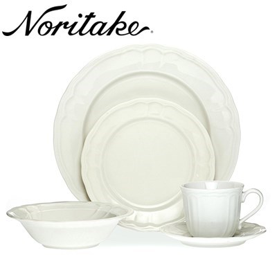 Noritake Epoch Baroque White 20 Piece Di