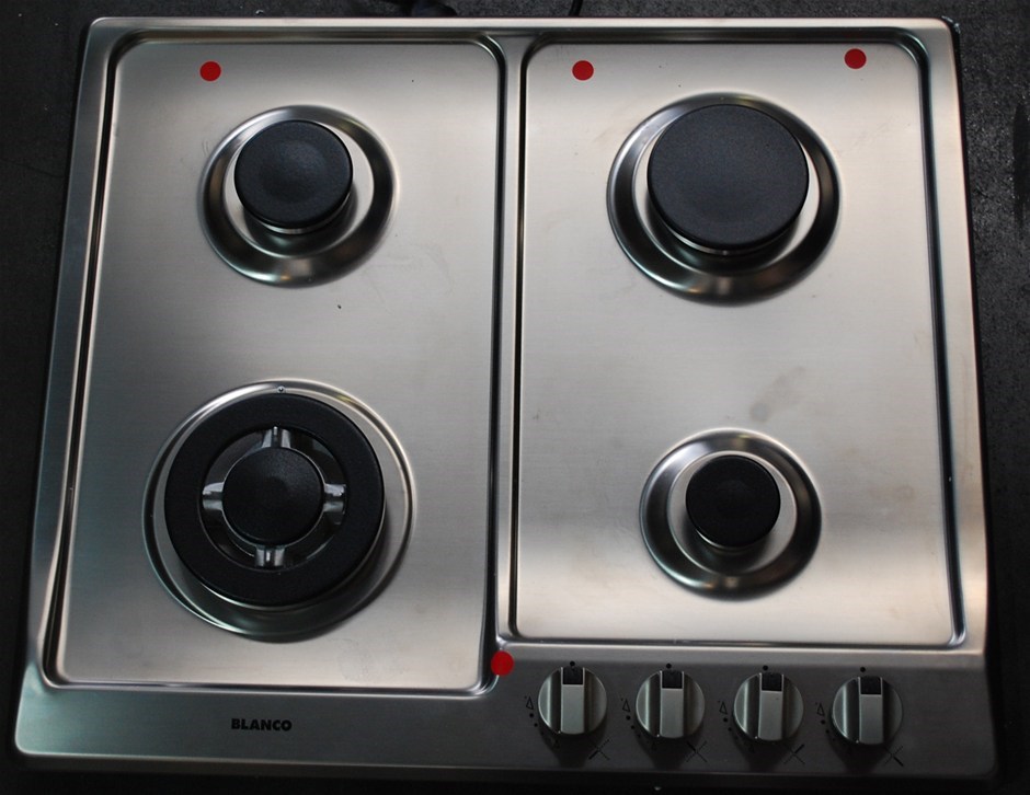 Blanco 60cm Stainless Steel 4 Burner Gas Cooktop. Model CG604WXC