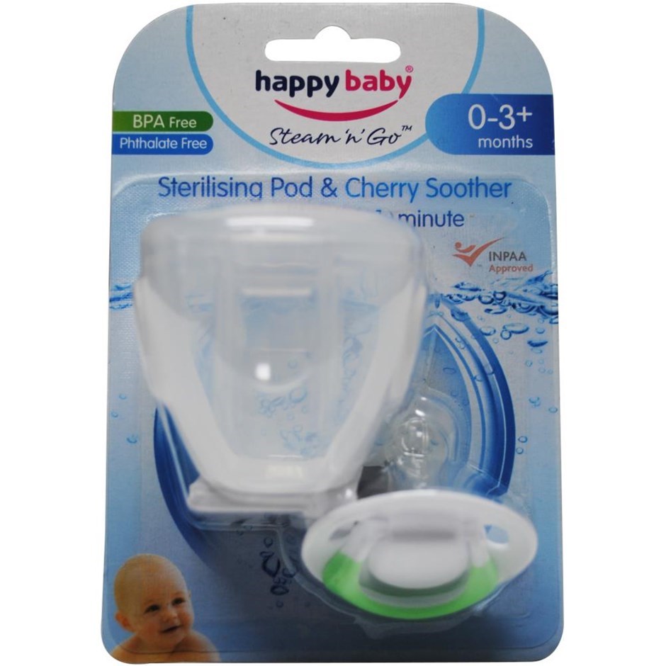 60 x Happy Baby Steam N Go Sterilising P