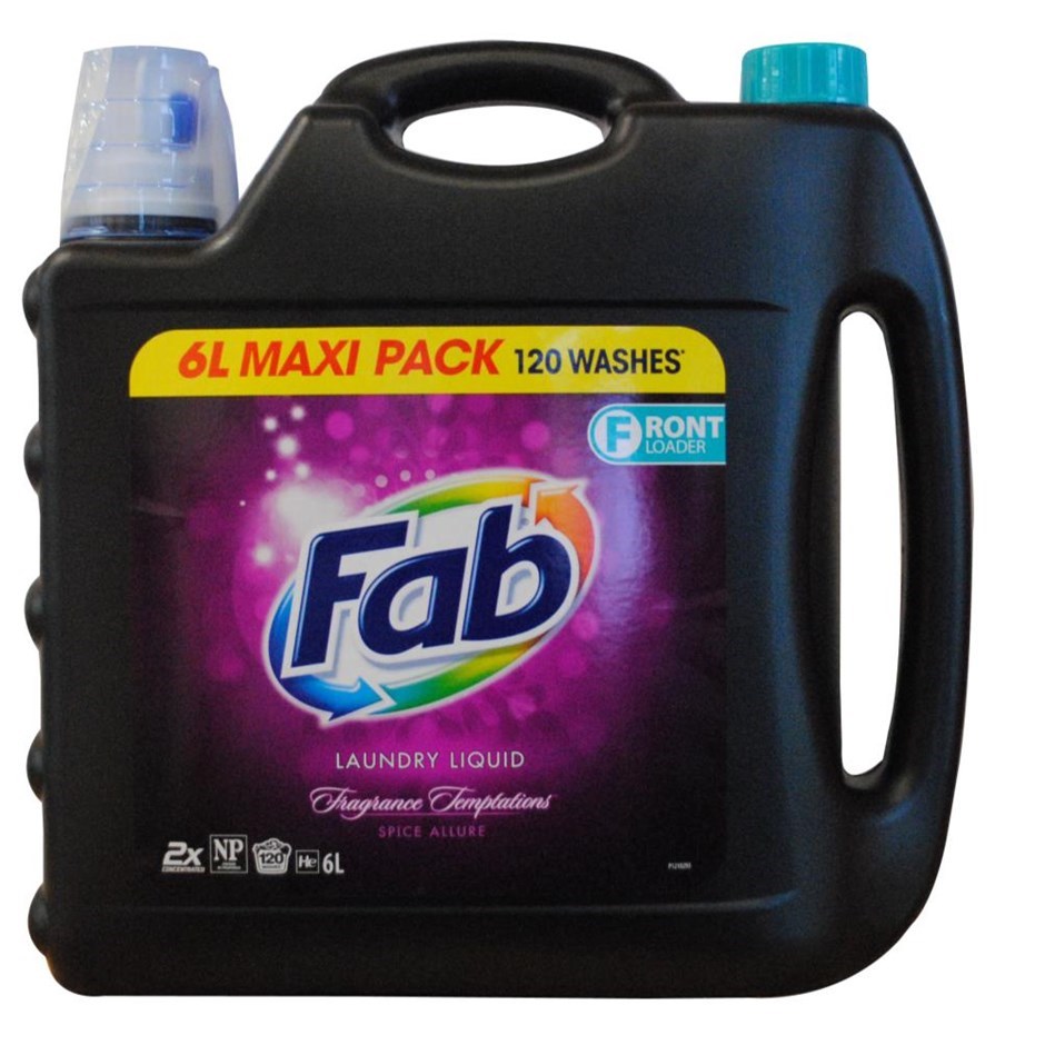 2 x Fab 6L Laundry Liquid Front Loader F