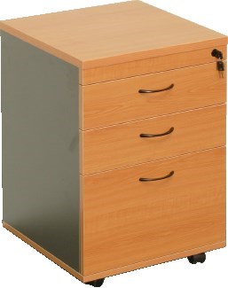 Firstline 3 Drawer Mobile Pedestal - Bee