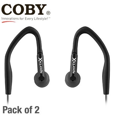 Pack of 2 Coby Jammerz Sports X Earbuds 