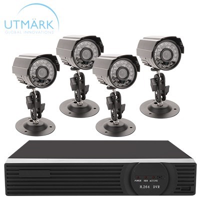 Utmark 4 Channel Home Surveillance Kit w