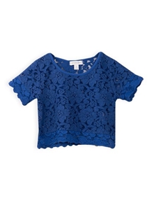 Pumpkin Patch Girl's Lace Boxy Top