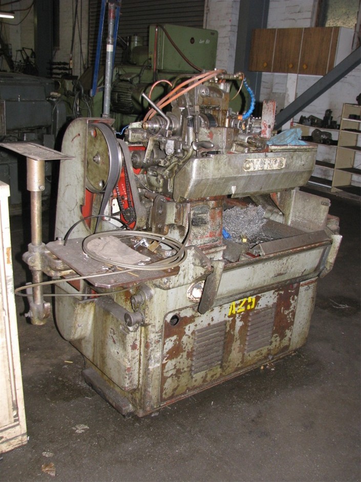 Production Lathe, CVA (England) Model No. 8, cam operated auto lathe 1/2`` Auction (00415001488