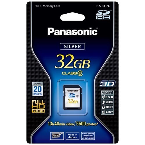 Panasonic RP-SDQ32G 32GB SDHC Class 6 Me