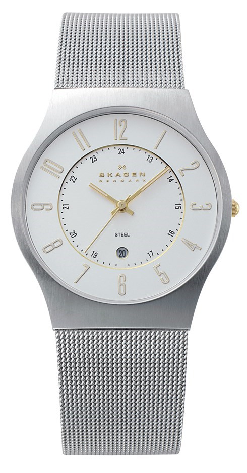 Skagen Mens Date Display Watch - 233XLSG