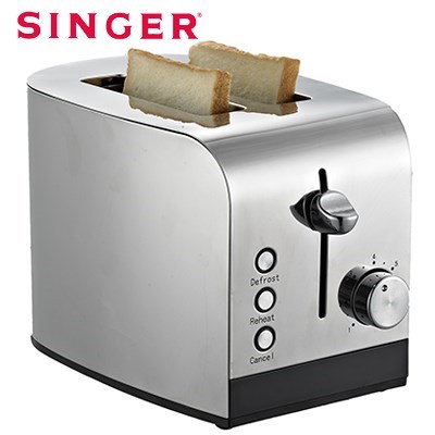 Buy Singer 2-Slice Stainless Steel Toaster Silver Grays Australia