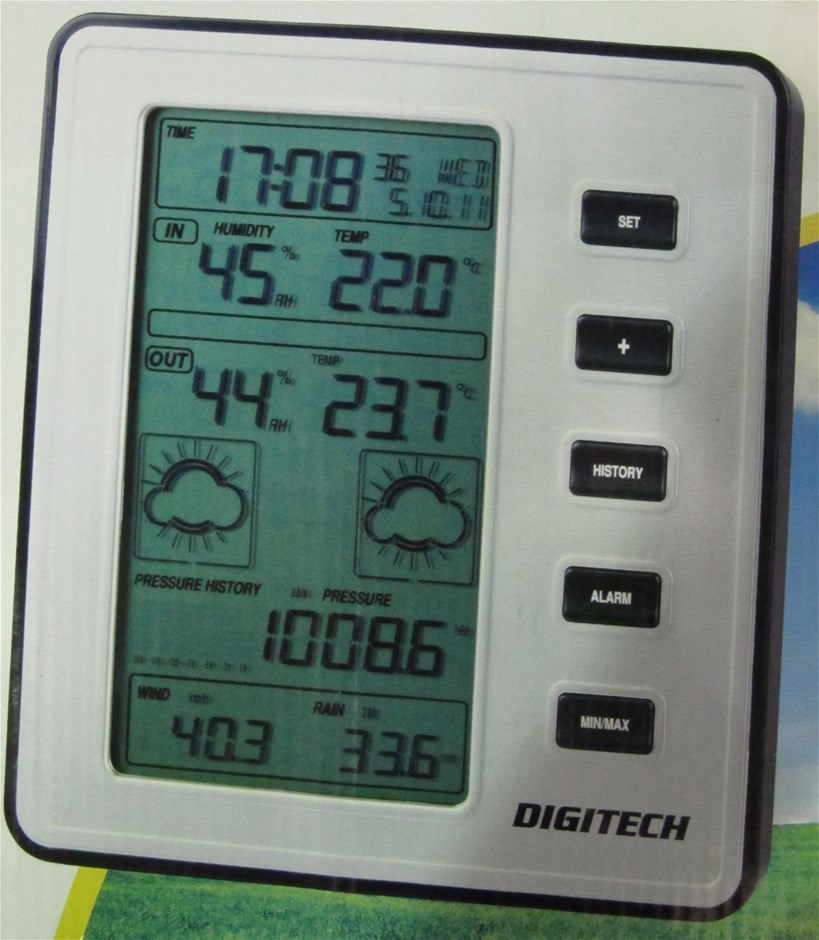 Digitech wireless weather station with solar powered sensor Auction