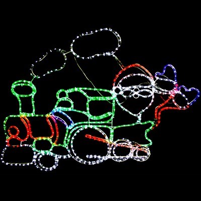 LED Santa Train Rope Light Christmas Dis