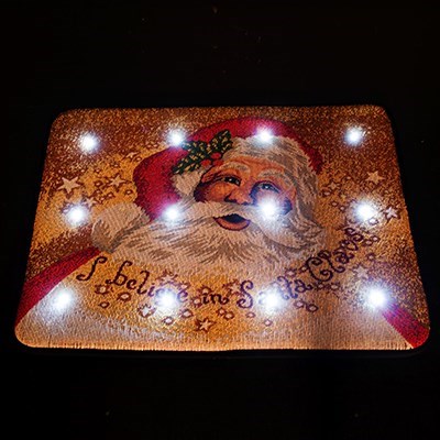 12 LED Santa Christmas Light Up Musical 