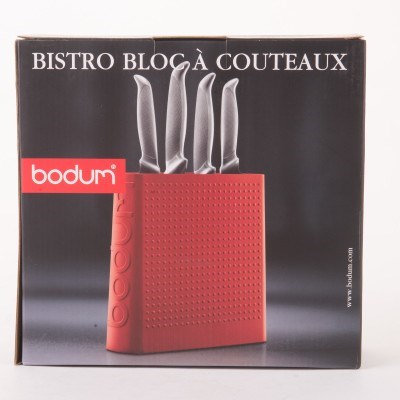 bodum knife block red