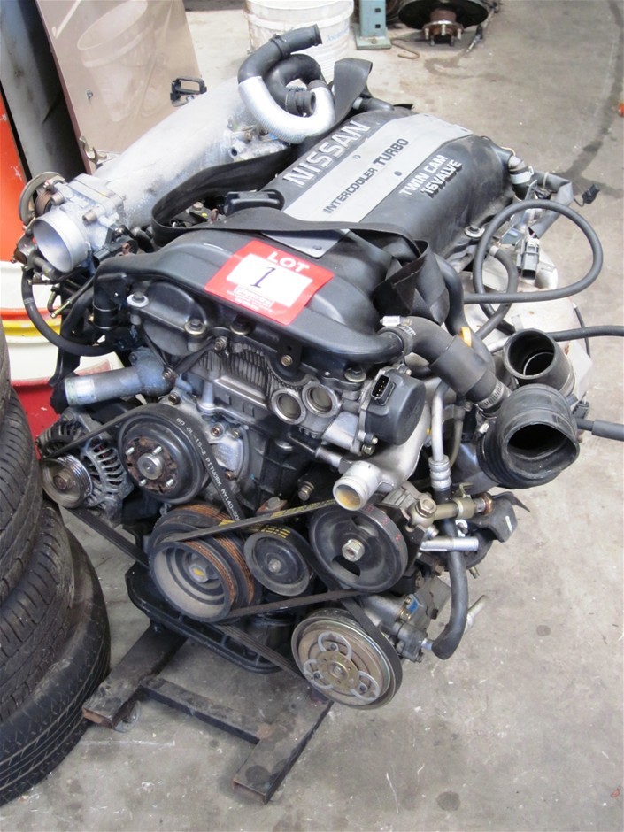 Nissan Silvia SR20, black top complete motor with loom (Type A Asset ...