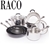 Raco 6-Piece S/Steel & Non-Stick Cookware Set