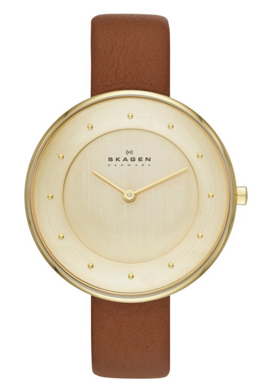 Skagen Gitte Ladies Leather Watch SKW213