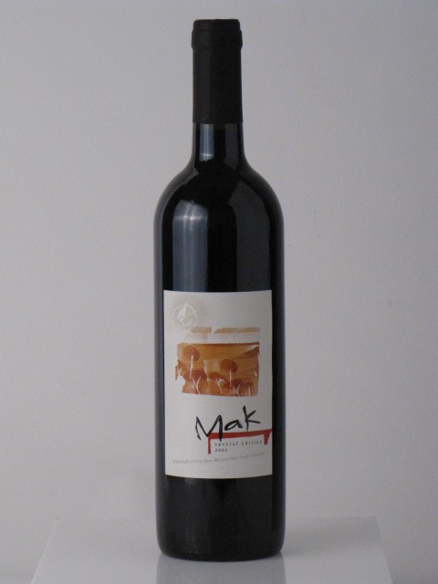 Mak `Special Edition` Shiraz 2001 (12 x 
