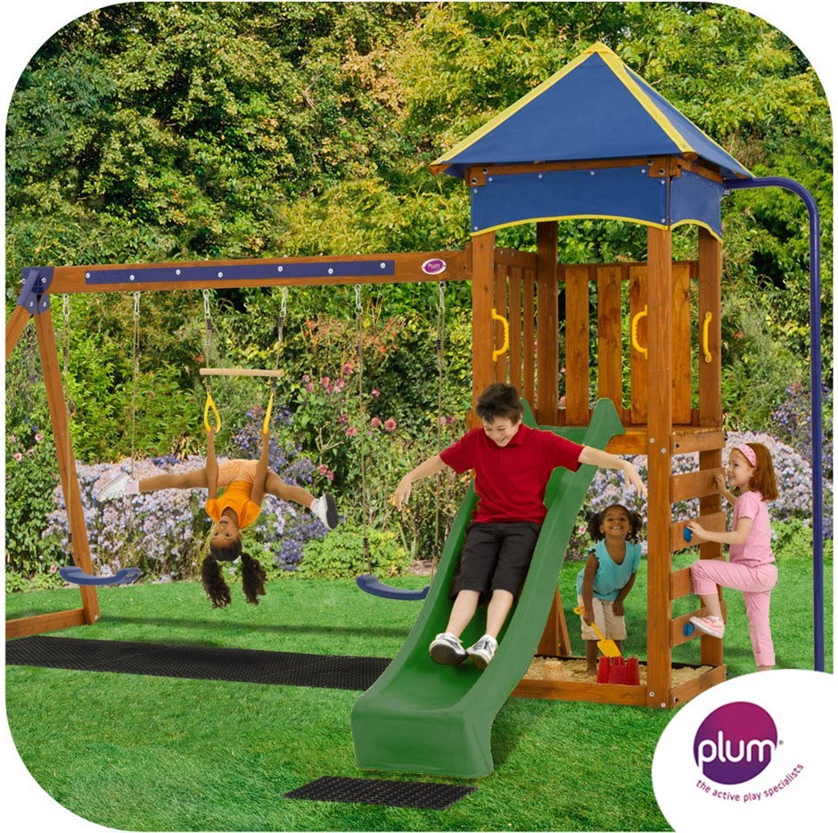 Plum Suricate Wooden Climbing Frame Outd