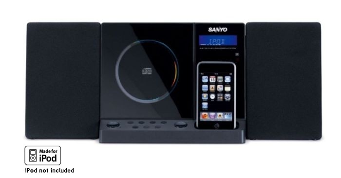 New Sanyo Micro HI-FI System with iPod D