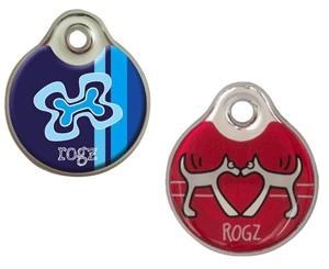 Rogz Instant Pet id-Tag Large Lime Bone