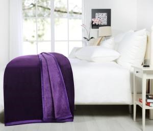 Luxury 500 gsm Purple Mink Blanket - Que