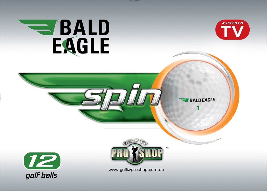 Bald Eagle Spin Golf Balls - 1 Dozen