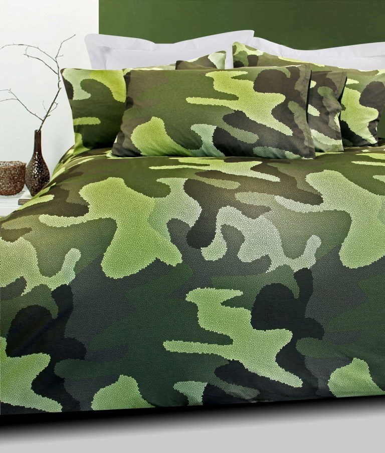 Camouflage Quilt Cover Set - Queen Bed