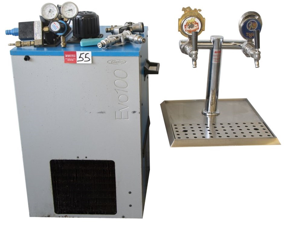 Cornelius EVO 100 Beer Chiller System complete with twin chrome beer font s Auction (0055