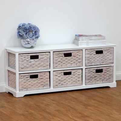 Coogee 6 Drawer Water Hyacinth Storage C