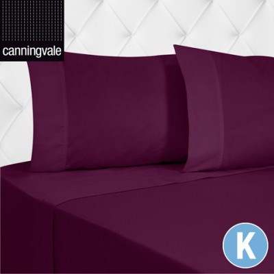 Canningvale 1500TC KB Sheet Set - Auberg