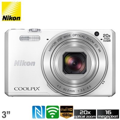 Buy Nikon COOLPIX S7000 16MP Digital Camera - White | Grays Australia