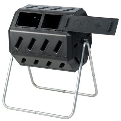 ROTO 140L Twin Composter with Built-in C