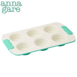 Anna Gare Ceramic Coated 6 Cup Muffin Pa